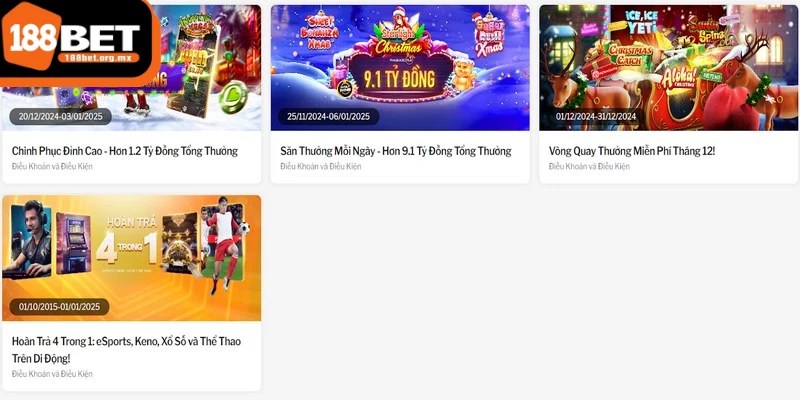 Chương trình 188BET hoàn trả tiền cược là một cơ hội tuyệt vời cho người chơi